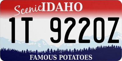 ID license plate 1T9220Z