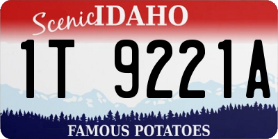 ID license plate 1T9221A