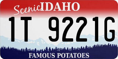 ID license plate 1T9221G