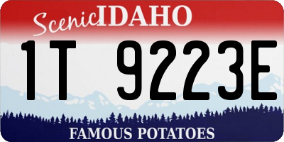 ID license plate 1T9223E