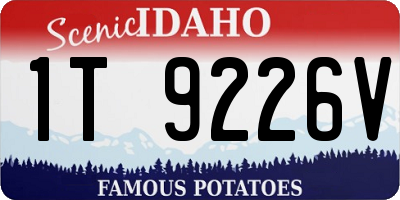 ID license plate 1T9226V