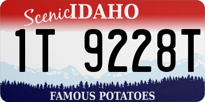 ID license plate 1T9228T