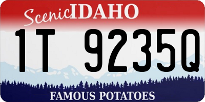 ID license plate 1T9235Q