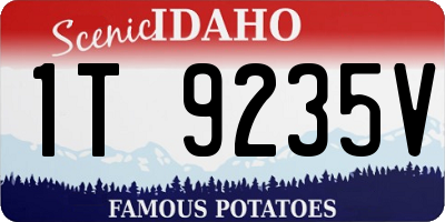 ID license plate 1T9235V