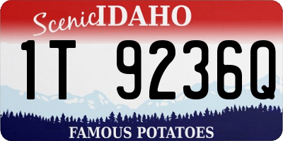 ID license plate 1T9236Q