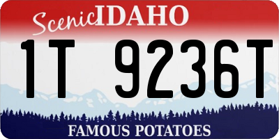 ID license plate 1T9236T