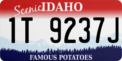 ID license plate 1T9237J