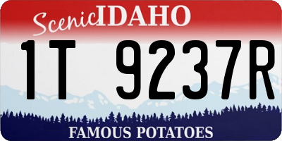 ID license plate 1T9237R