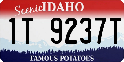 ID license plate 1T9237T