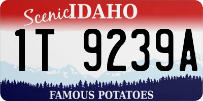 ID license plate 1T9239A