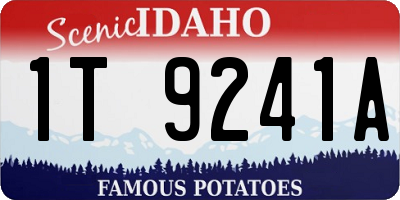 ID license plate 1T9241A