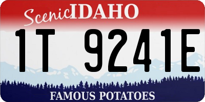 ID license plate 1T9241E