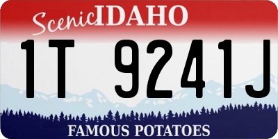 ID license plate 1T9241J
