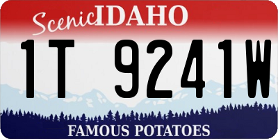 ID license plate 1T9241W
