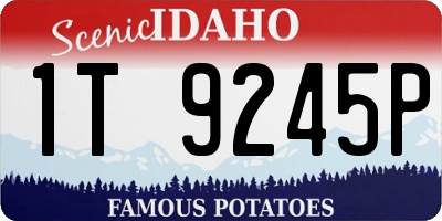 ID license plate 1T9245P