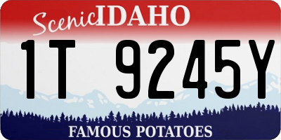 ID license plate 1T9245Y