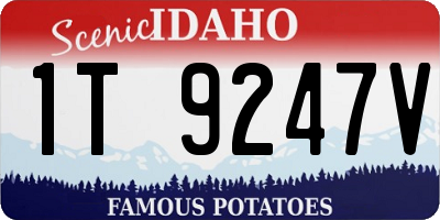 ID license plate 1T9247V