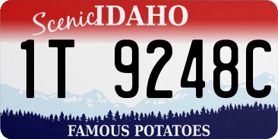 ID license plate 1T9248C