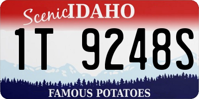 ID license plate 1T9248S