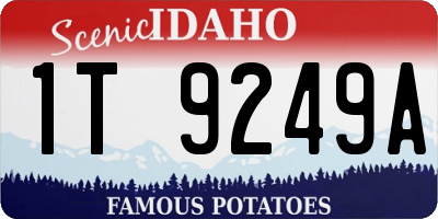 ID license plate 1T9249A