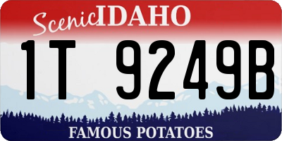 ID license plate 1T9249B