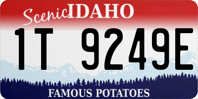 ID license plate 1T9249E