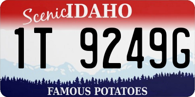 ID license plate 1T9249G