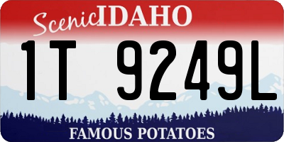 ID license plate 1T9249L