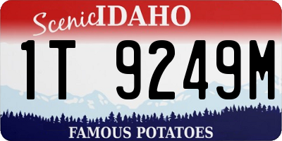 ID license plate 1T9249M
