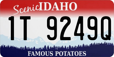 ID license plate 1T9249Q