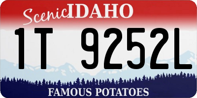 ID license plate 1T9252L