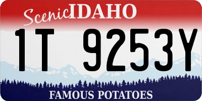 ID license plate 1T9253Y