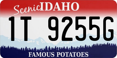 ID license plate 1T9255G