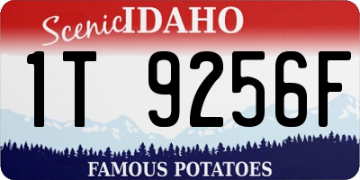 ID license plate 1T9256F