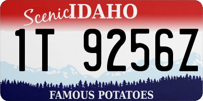 ID license plate 1T9256Z