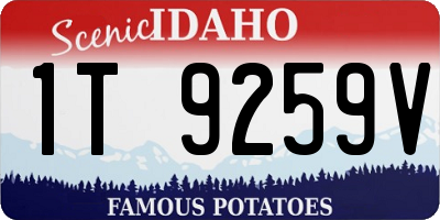 ID license plate 1T9259V