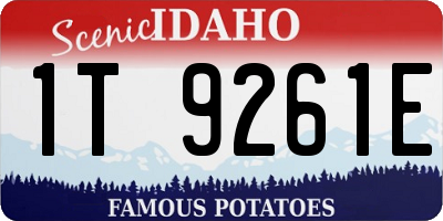ID license plate 1T9261E