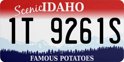 ID license plate 1T9261S