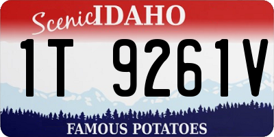 ID license plate 1T9261V