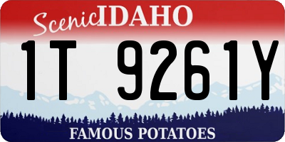 ID license plate 1T9261Y