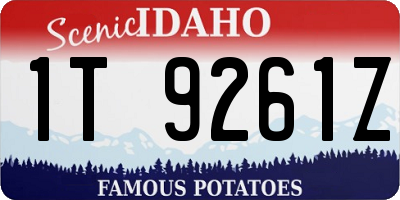 ID license plate 1T9261Z