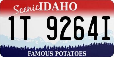 ID license plate 1T9264I