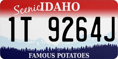 ID license plate 1T9264J