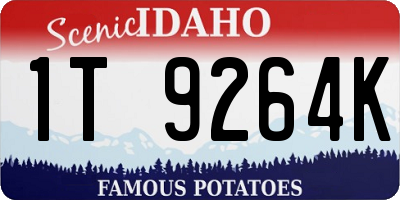 ID license plate 1T9264K