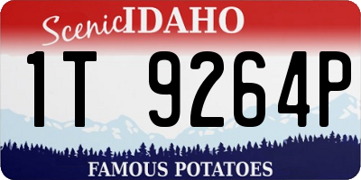 ID license plate 1T9264P