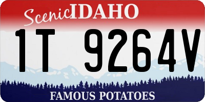 ID license plate 1T9264V