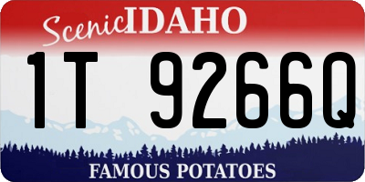 ID license plate 1T9266Q