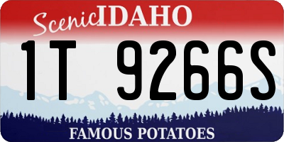 ID license plate 1T9266S