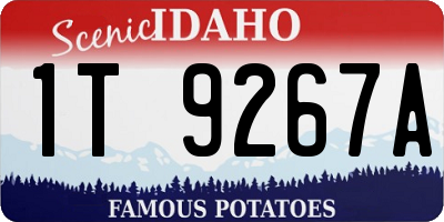 ID license plate 1T9267A