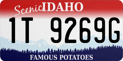 ID license plate 1T9269G
